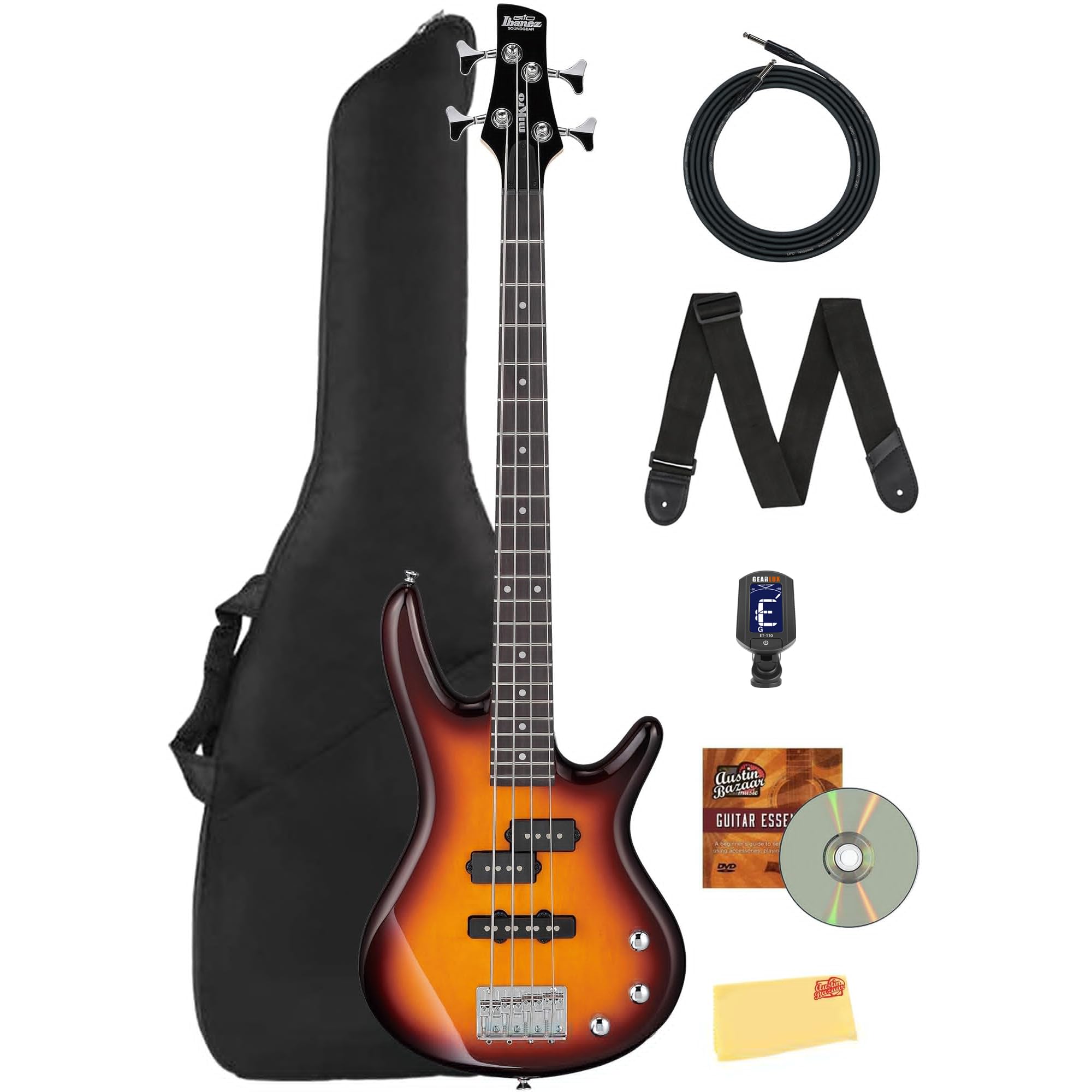 Amazon.com: Ibanez GSRM20 SR Gio miKro Short-Scale Bass Guitar